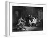 Music at Home - the Blind Fiddler-W. French-Framed Art Print