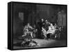 Music at Home - the Blind Fiddler-W. French-Framed Stretched Canvas