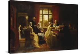 Music at the Parsonage-Frederick Daniel Hardy-Stretched Canvas