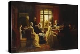 Music at the Parsonage-Frederick Daniel Hardy-Stretched Canvas