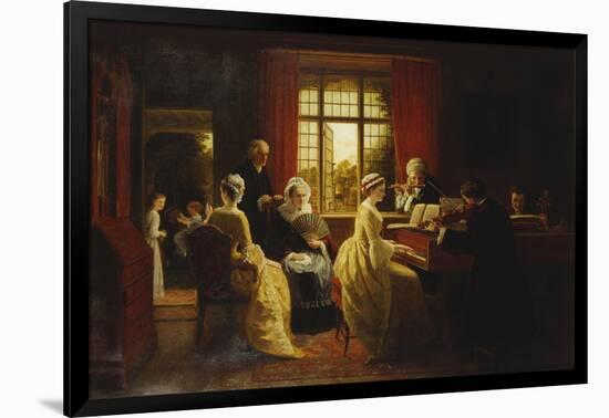 Music at the Parsonage-Frederick Daniel Hardy-Framed Giclee Print