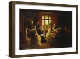 Music at the Parsonage-Frederick Daniel Hardy-Framed Giclee Print