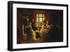 Music at the Parsonage-Frederick Daniel Hardy-Framed Giclee Print