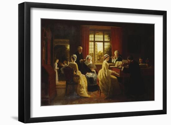 Music at the Parsonage-Frederick Daniel Hardy-Framed Giclee Print