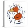 Music Bird-Carla Martell-Stretched Canvas