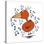 Music Bird-Carla Martell-Stretched Canvas