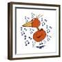 Music Bird-Carla Martell-Framed Premium Giclee Print