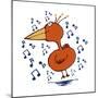 Music Bird-Carla Martell-Mounted Giclee Print