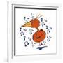 Music Bird-Carla Martell-Framed Giclee Print