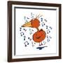 Music Bird-Carla Martell-Framed Giclee Print