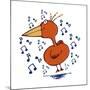 Music Bird-Carla Martell-Mounted Giclee Print