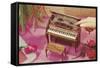 Music Box Shaped like Piano-Found Image Press-Framed Stretched Canvas