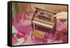 Music Box Shaped like Piano-Found Image Press-Framed Stretched Canvas