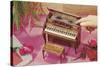 Music Box Shaped like Piano-Found Image Press-Stretched Canvas
