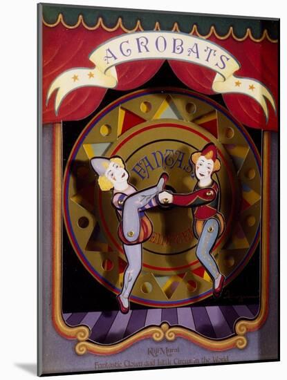 Music Box with Acrobats Moving to Moonlight Sonata-Ludwig Van Beethoven-Mounted Giclee Print
