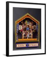 Music Box with Three Clowns Moving to Bolero-null-Framed Giclee Print