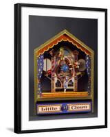 Music Box with Three Clowns Moving to Bolero-null-Framed Giclee Print