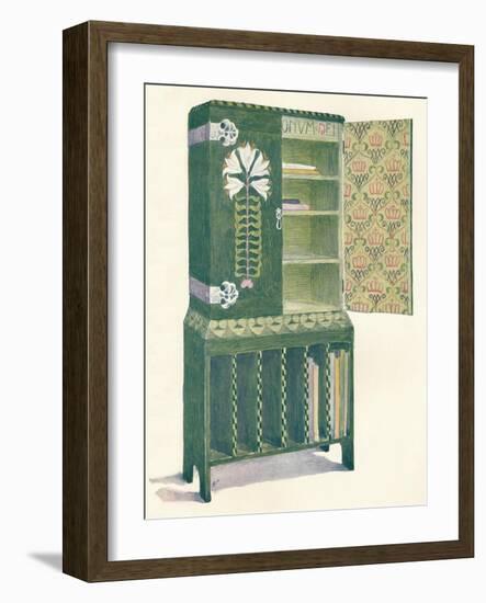 Music Cabinet. from a Sketch by M. H. Baillie Scott, 19th Century-Mackay Hugh Baillie Scott-Framed Giclee Print