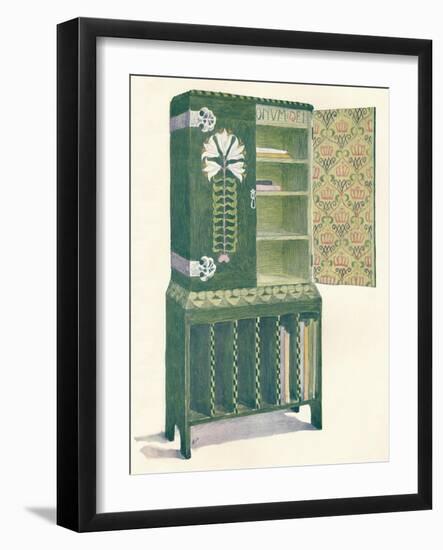 Music Cabinet. from a Sketch by M. H. Baillie Scott, 19th Century-Mackay Hugh Baillie Scott-Framed Giclee Print