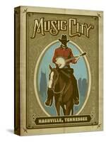 Music City Horse-null-Stretched Canvas