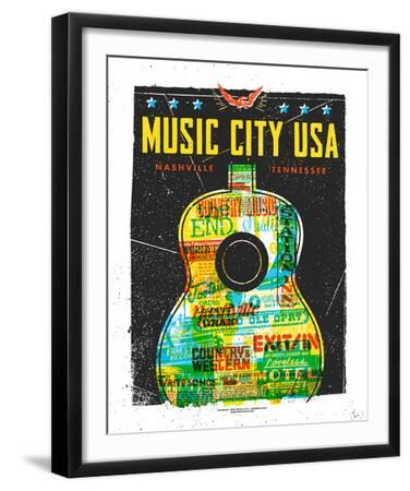 'Music City USA' Serigraph - Print Mafia | AllPosters.com