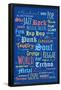 Music - Color Text-Trends International-Framed Poster