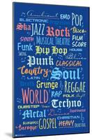 Music - Color Text-Trends International-Mounted Poster