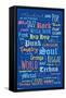 Music - Color Text-Trends International-Framed Stretched Canvas