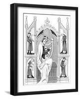 Music Concert, 13th Century-A Bisson-Framed Giclee Print