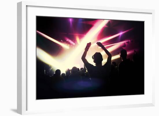 Music Concert. Instagram Effect-soupstock-Framed Art Print