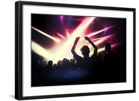 Music Concert. Instagram Effect-soupstock-Framed Art Print