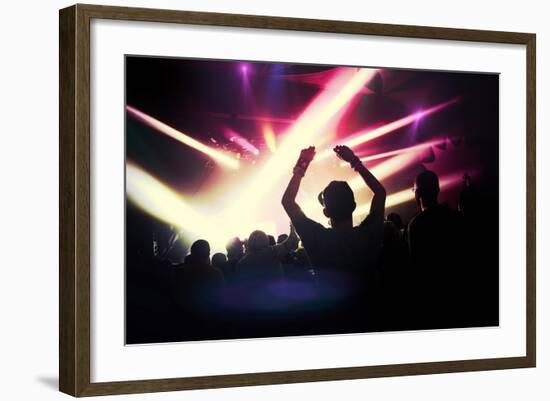 Music Concert. Instagram Effect-soupstock-Framed Art Print