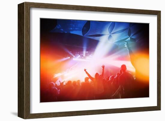 Music Concert. Instagram Effect-soupstock-Framed Art Print