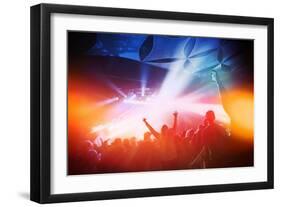 Music Concert. Instagram Effect-soupstock-Framed Art Print