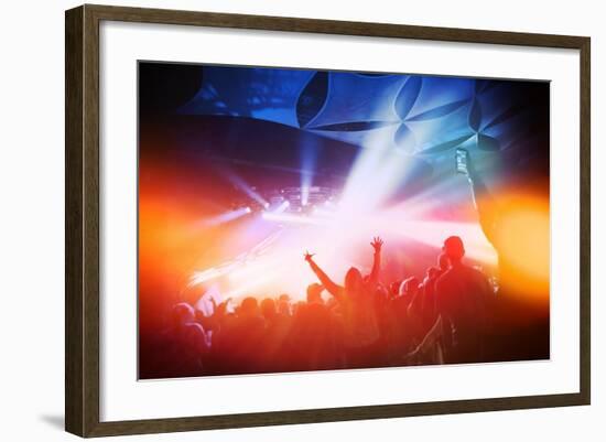 Music Concert. Instagram Effect-soupstock-Framed Art Print