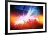 Music Concert. Instagram Effect-soupstock-Framed Art Print