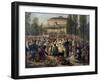 Music Concert of Regiment of Pontoniers in Strasbourg, 1865, by Louis Baer-null-Framed Giclee Print