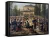 Music Concert of Regiment of Pontoniers in Strasbourg, 1865, by Louis Baer-null-Framed Stretched Canvas