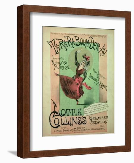 Music Cover for Ta-Ra-Ra-Boom-Der-Ay, Published by Charles Sheard and Co, 1891-null-Framed Giclee Print