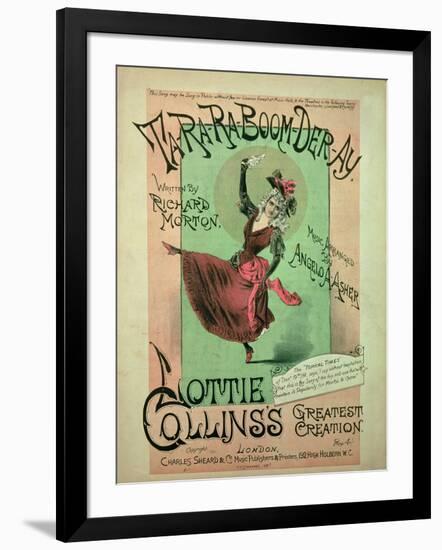 Music Cover for Ta-Ra-Ra-Boom-Der-Ay, Published by Charles Sheard and Co, 1891-null-Framed Giclee Print