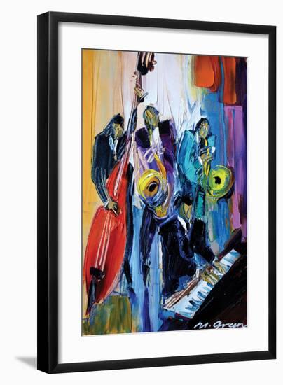 Music for the Soul-Maya Green-Framed Art Print