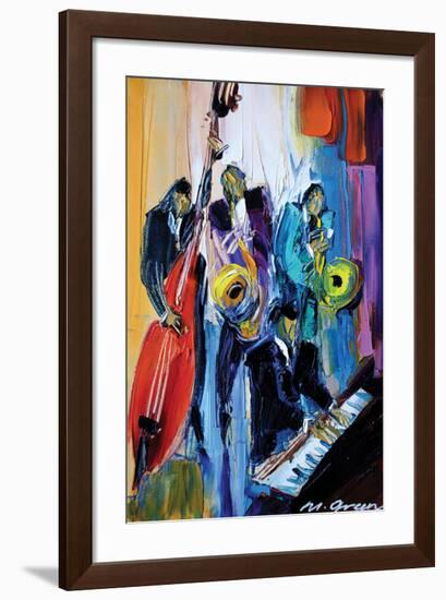 Music for the Soul-Maya Green-Framed Art Print