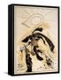 Music, Frank Zappa (drawing)-Ralph Steadman-Framed Stretched Canvas