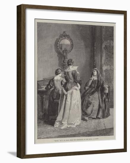 Music, from the Exhibition of the Royal Academy-Alfred Barron Clay-Framed Giclee Print