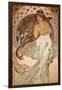 Music (from The Four Arts - Detail), 1898-Alphonse Mucha-Framed Art Print