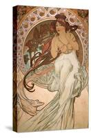 Music (from The Four Arts - Detail), 1898-Alphonse Mucha-Stretched Canvas