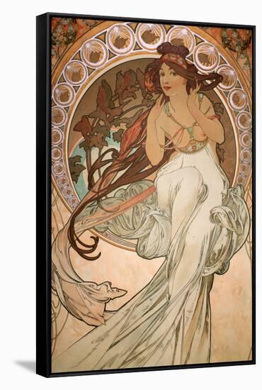 Music (from The Four Arts - Detail), 1898-Alphonse Mucha-Framed Stretched Canvas