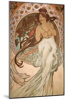 Music (from The Four Arts - Detail), 1898-Alphonse Mucha-Mounted Art Print
