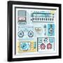 Music Gadgets & Instruments-karnoff-Framed Art Print