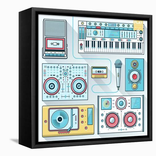 Music Gadgets & Instruments-karnoff-Framed Stretched Canvas